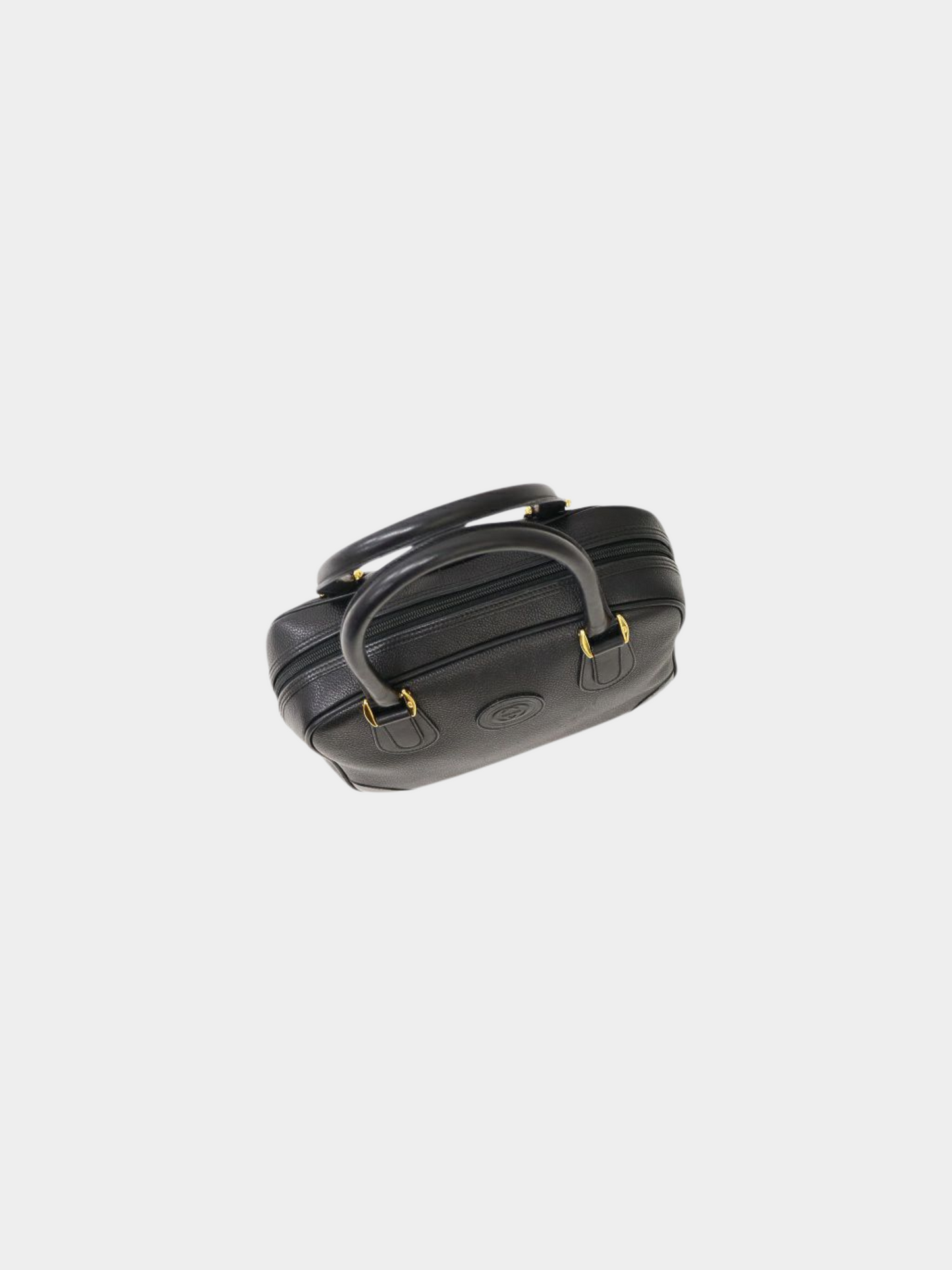 Gucci 1990s Black Interlocking Leather Handbag