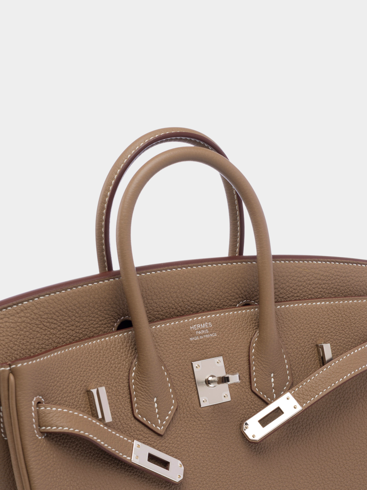 Hermès 2020s Étoupe Togo Birkin 25 Bag