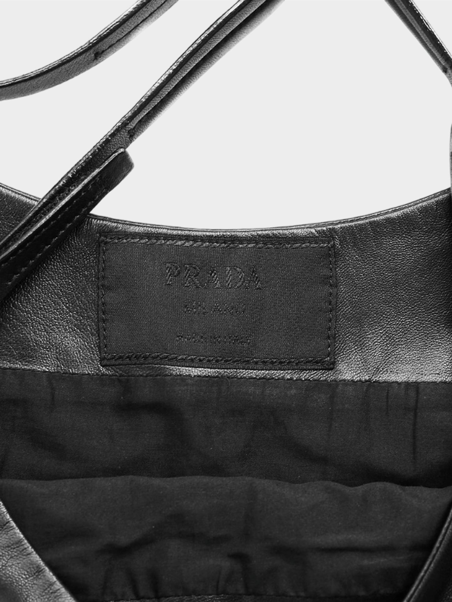 Prada 1999 Black Leather Dress