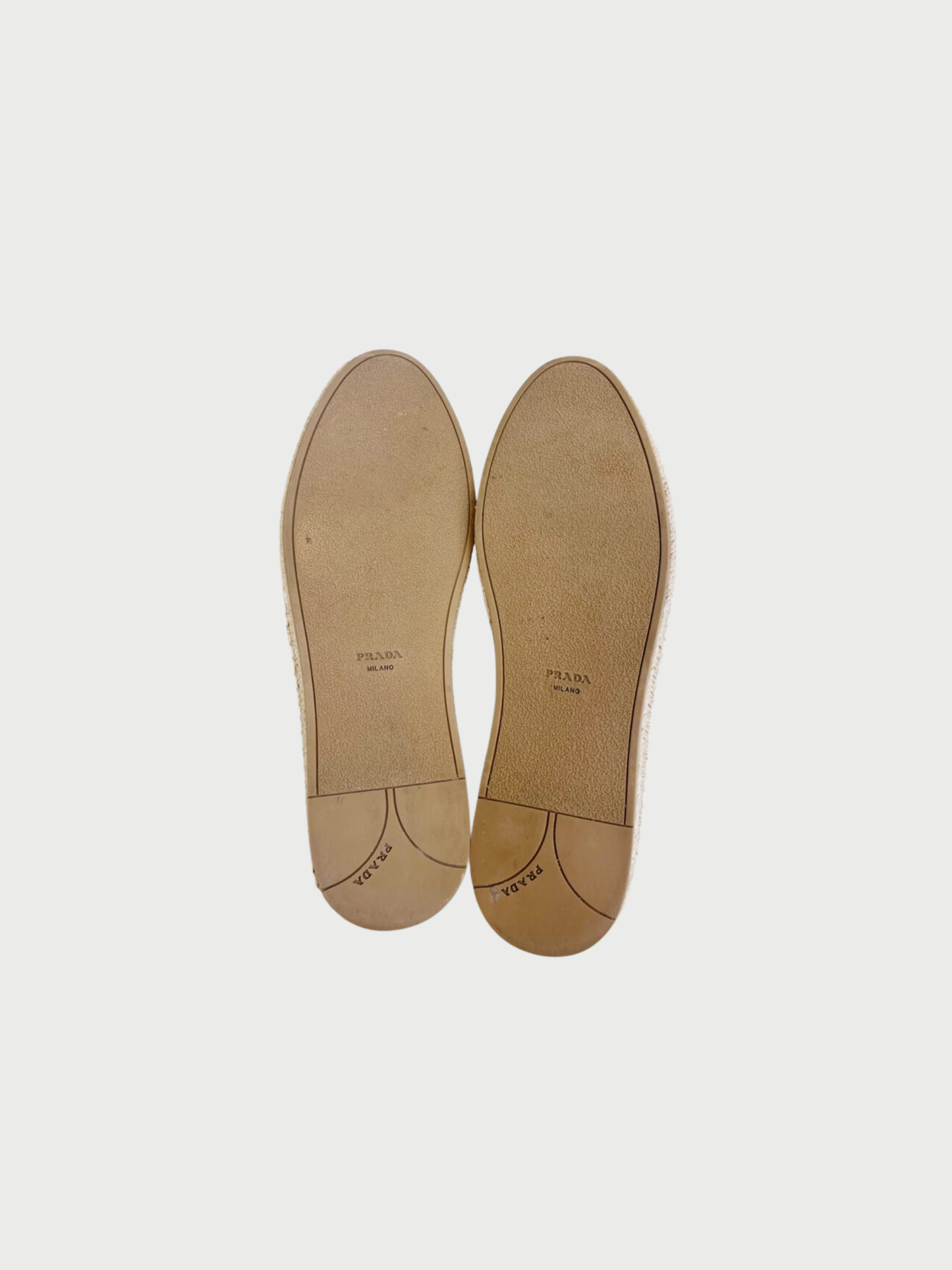 Prada 2010s Bone White Leather Bow Espadrilles