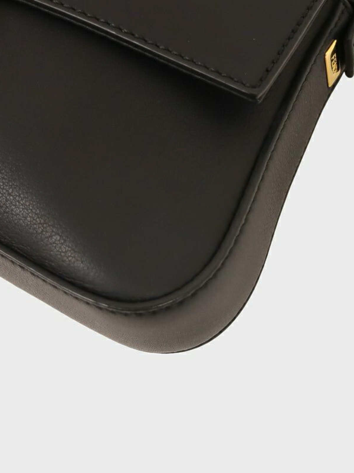 Fendi 2000s Black Leather Mamma Bucket Bag