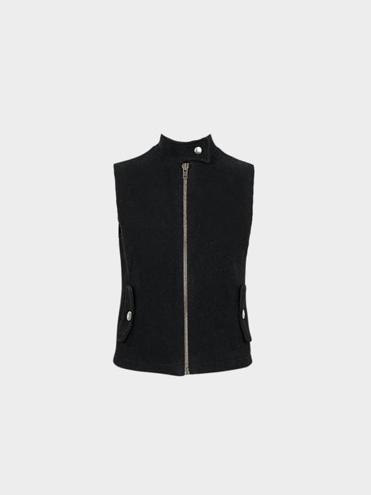 Miu Miu FW 1999 Black Zipped Vest