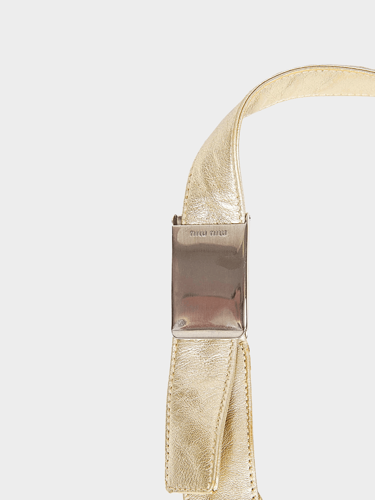 Miu Miu SS 2000 Metallic Gold Bag
