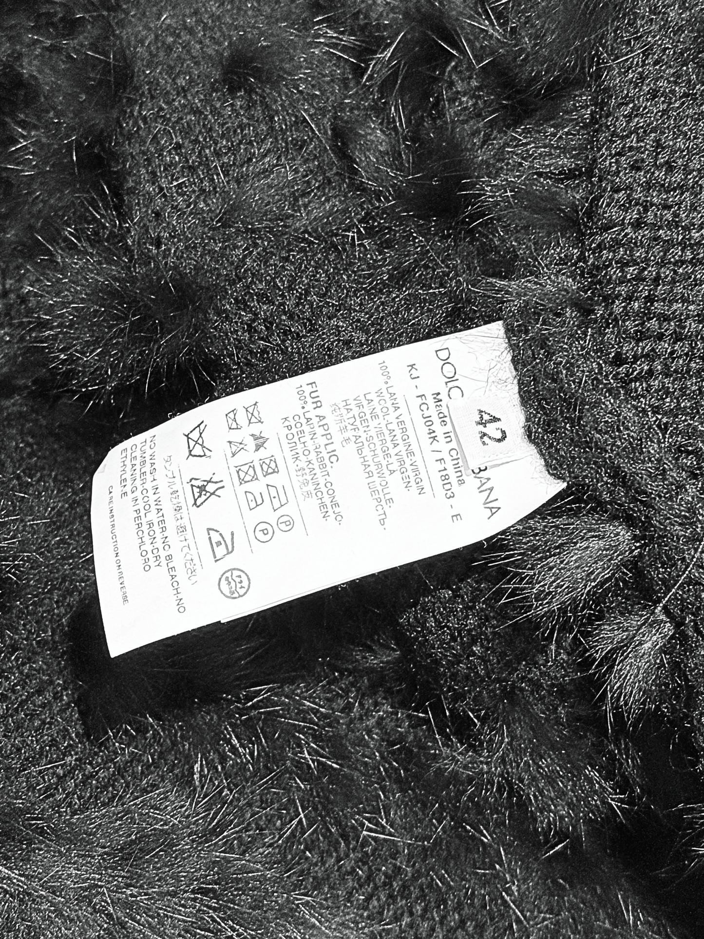 Dolce and Gabbana 2000s Black Fur Trim Cardigan Top