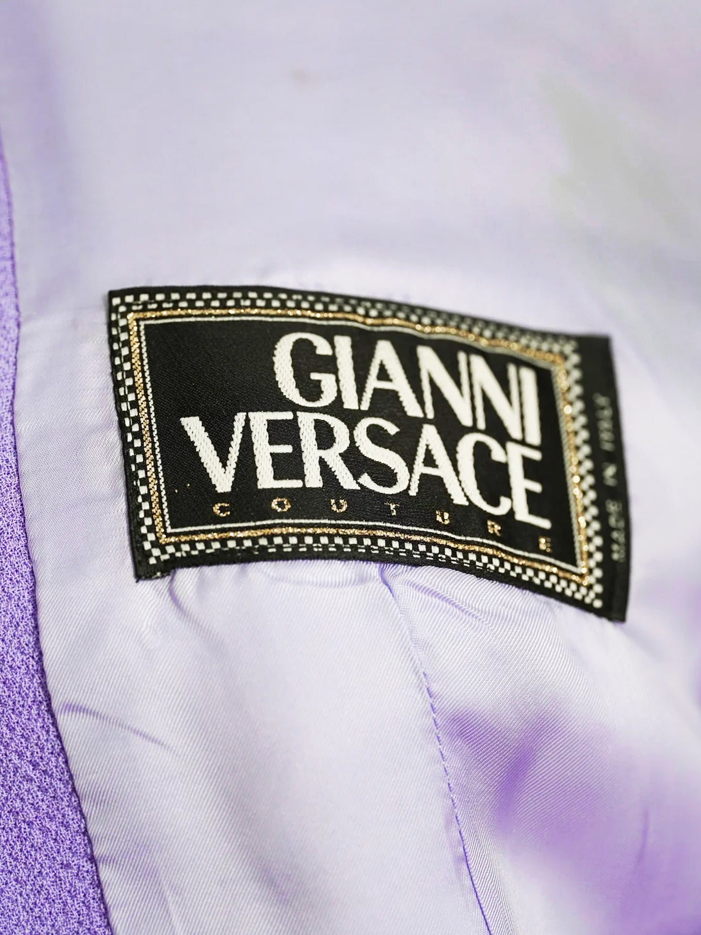 Gianni Versace FW 1992 Lilac Virgin Wool Jacket and Skirt Set