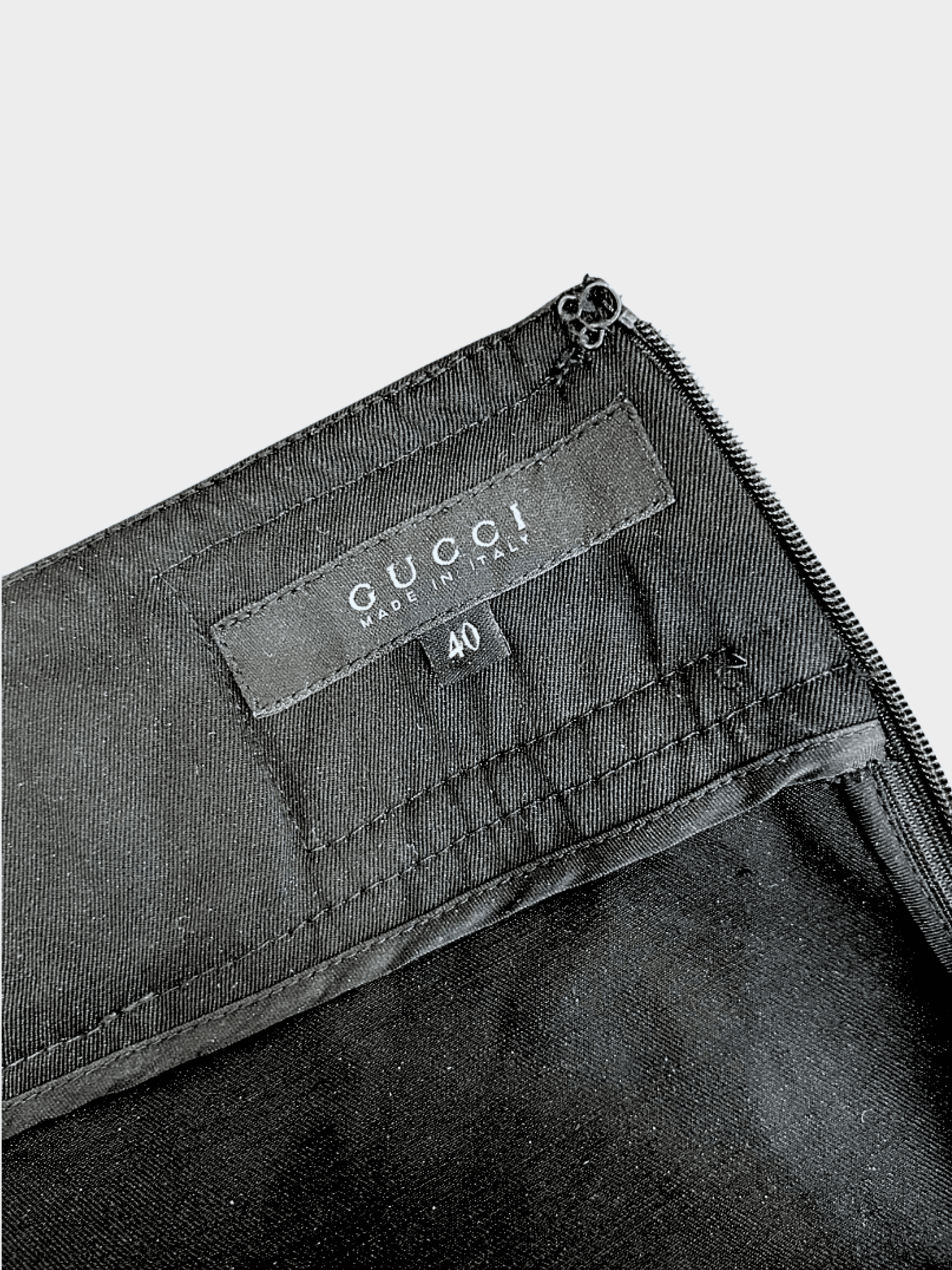 Gucci by Tom Ford 2000s Black Horse-bit Midi Skirt