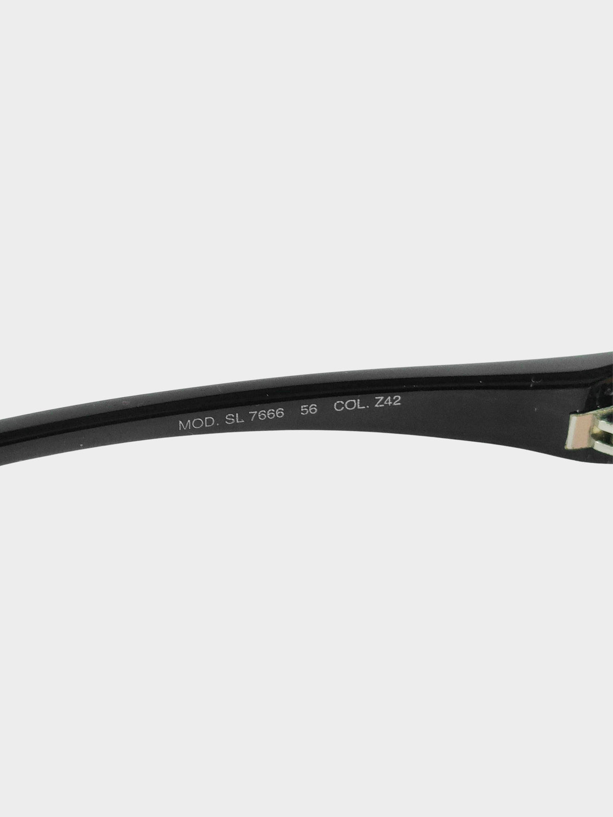 Fendi Early 2000s Black and Brown SL 7666 Sunglasses