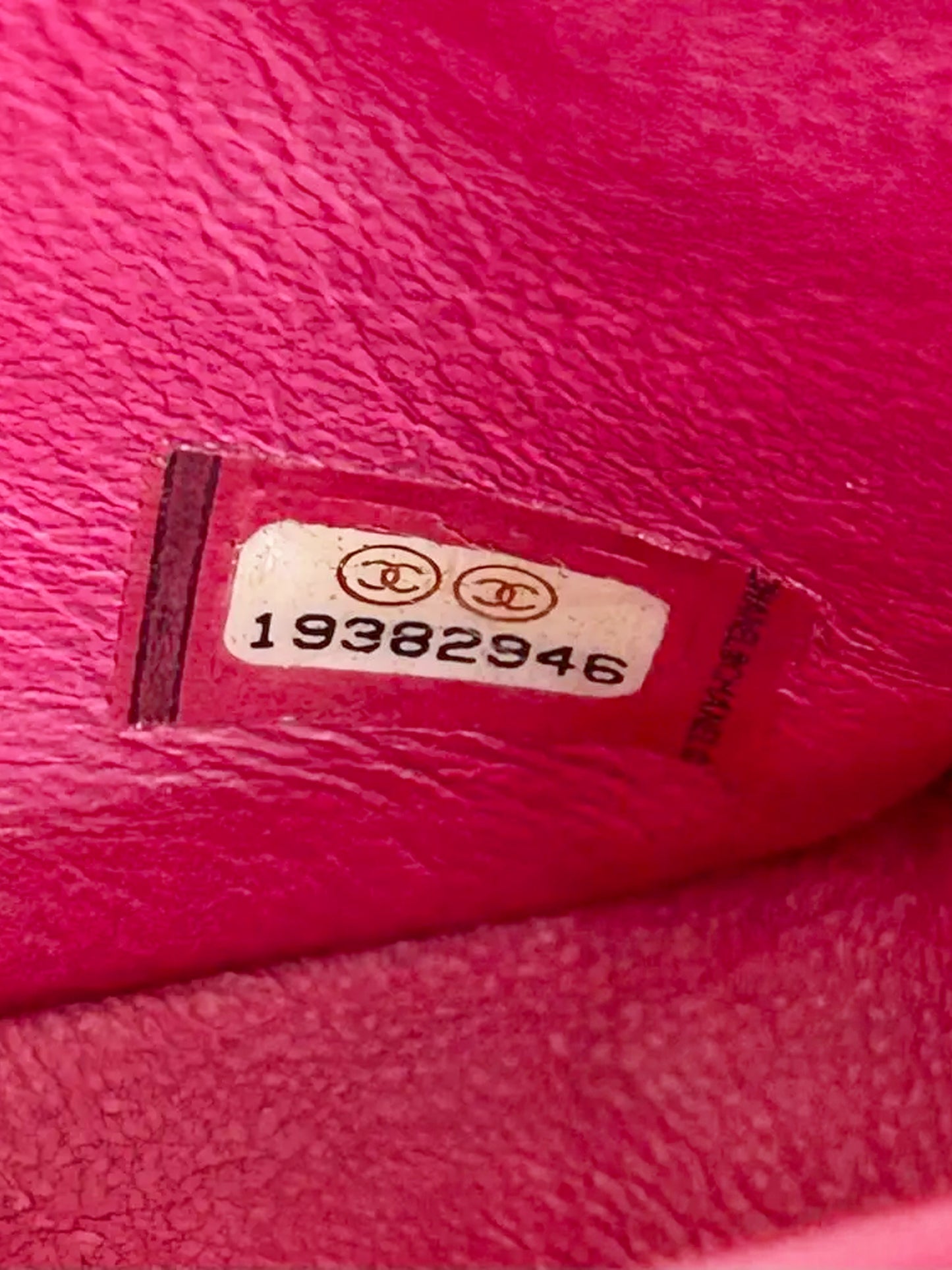 Chanel 2014 Lipstick Pink Patent Leather Mini Rectangular Flap Bag