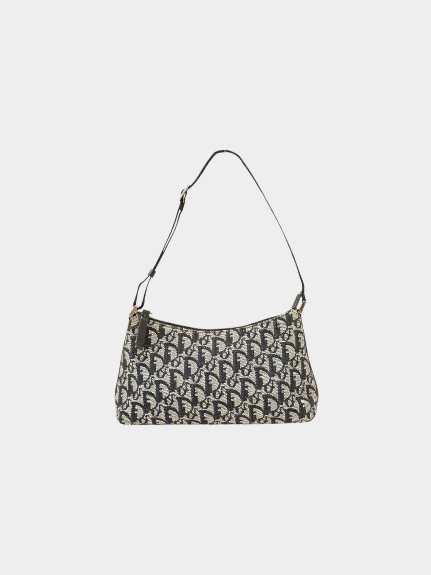 Christian Dior 2000s Navy Trotter Shoulder Bag
