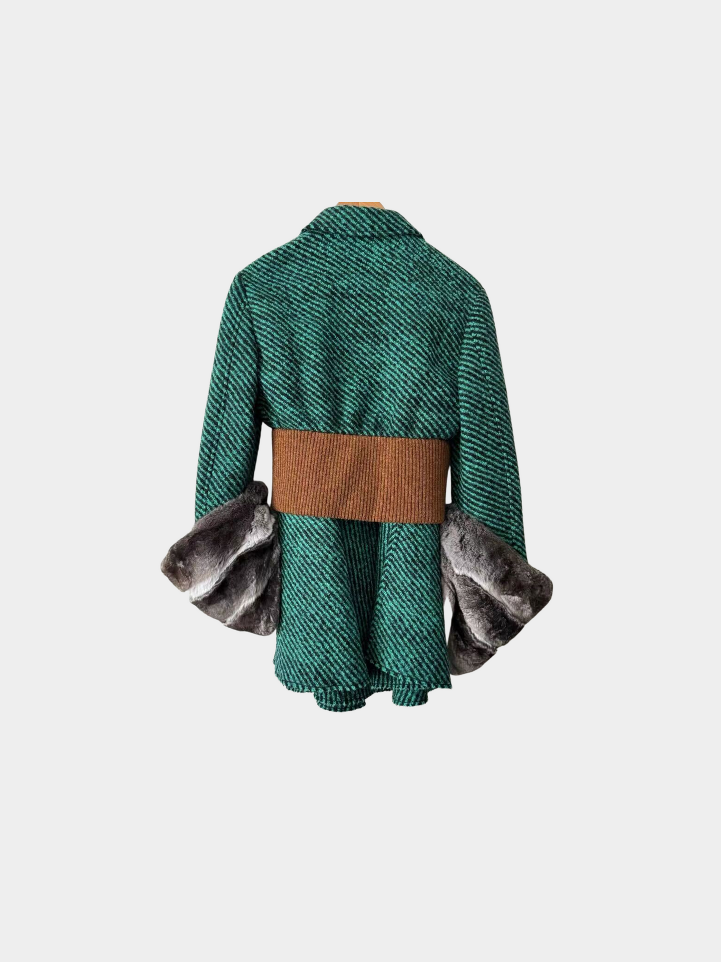 Prada FW 2013 Green Wool Runway Set