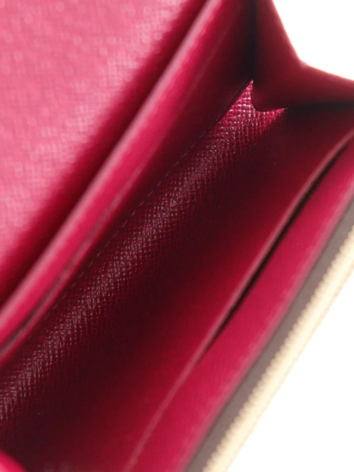 Louis Vuitton 2010s Brown Fuchsia Monogram Portomone Rosalie Coin Purse