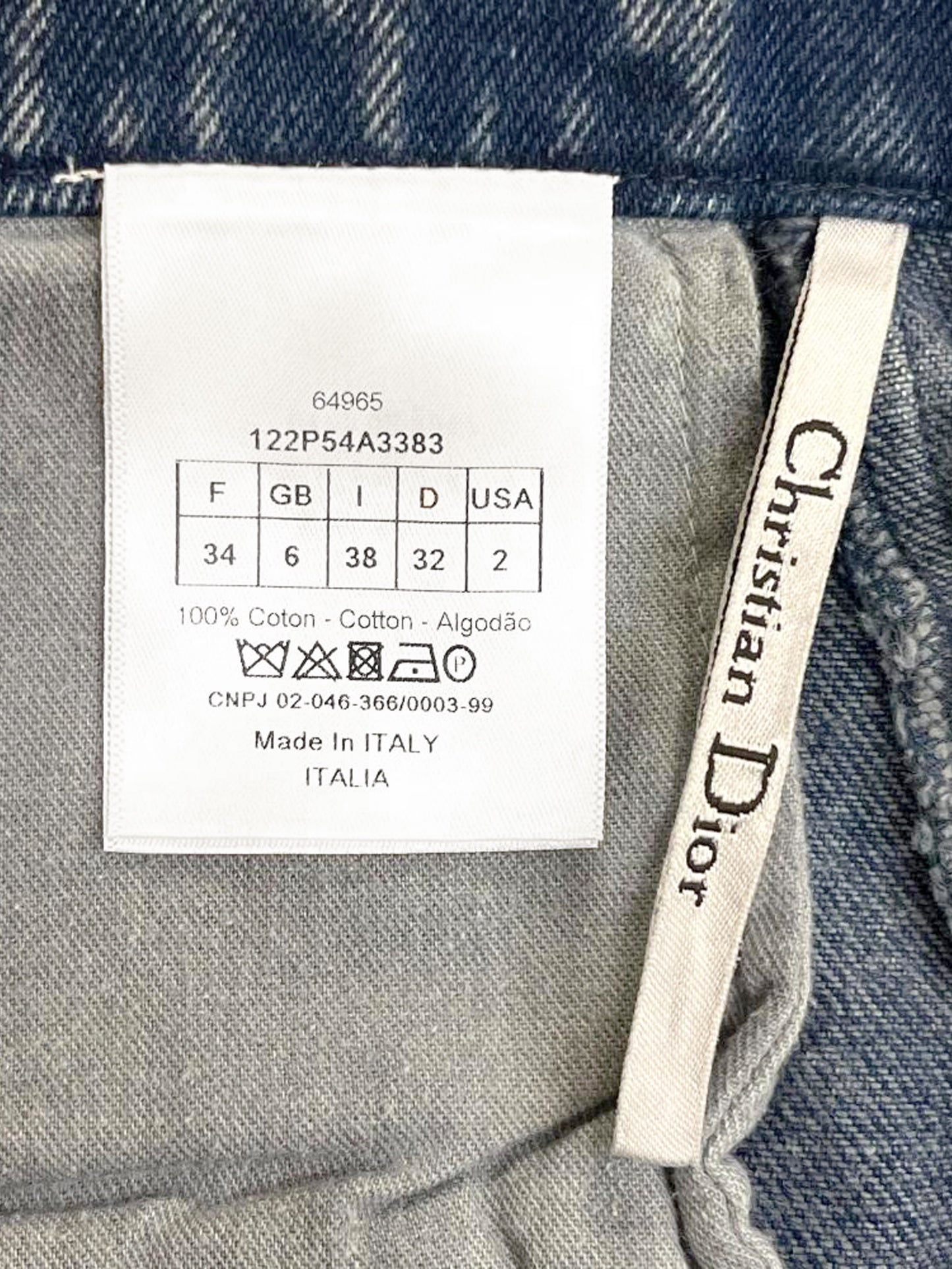 Christian Dior 2020s Blue Denim Skort
