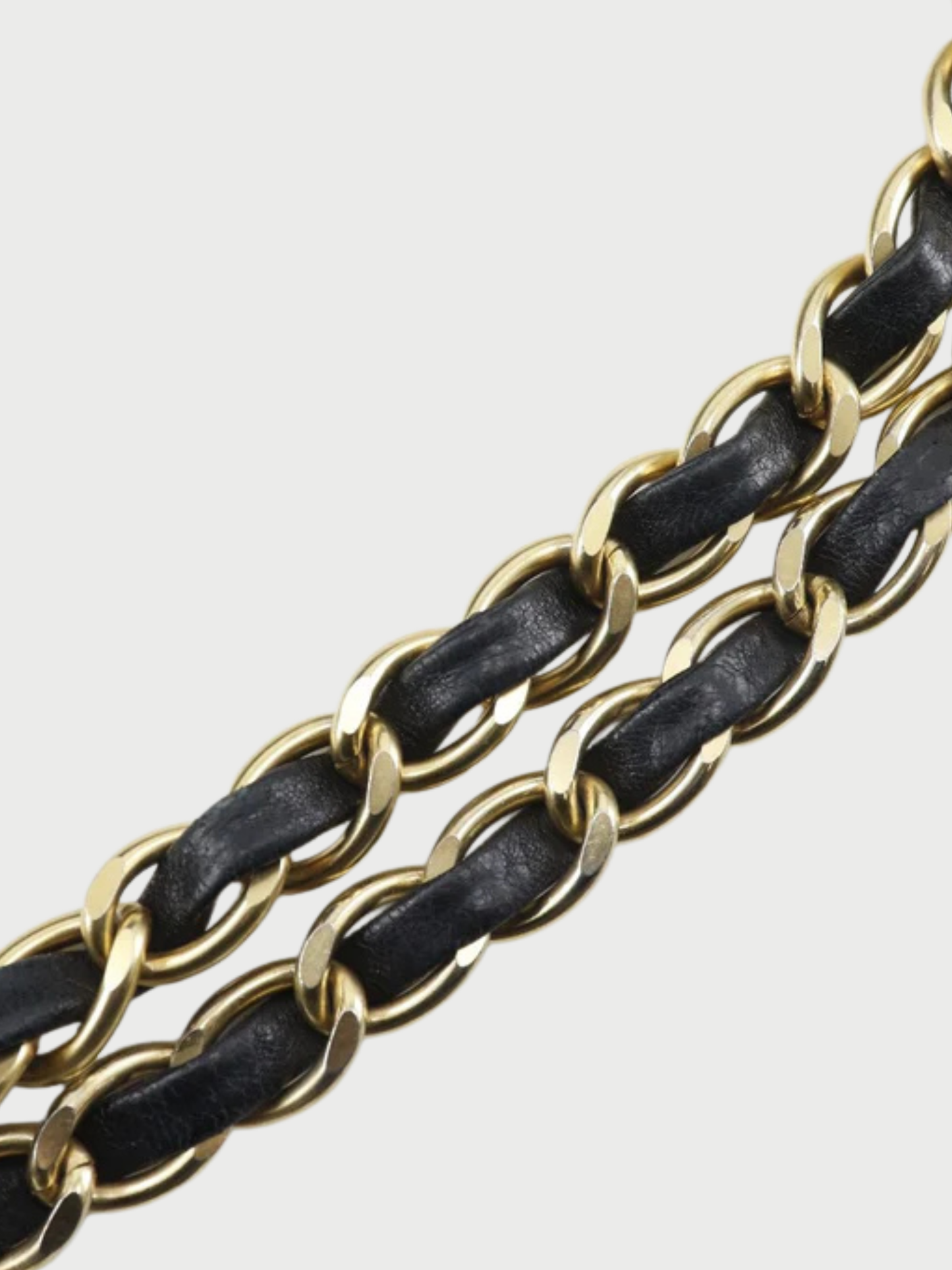 Chanel 2000s Black Jersey Chocolate Bar Chain Tote Bag