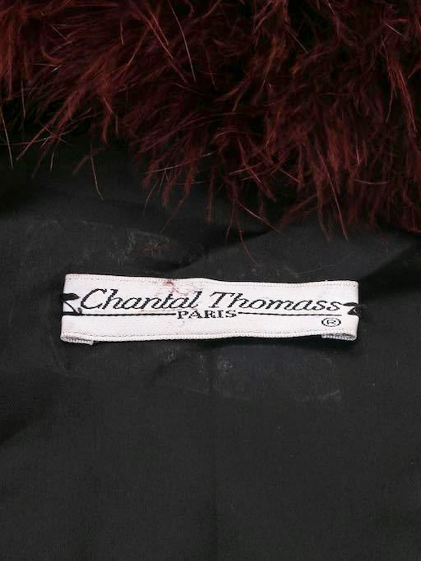 Chantal Thomass FW 1990 Burgundy Marabou Bolero
