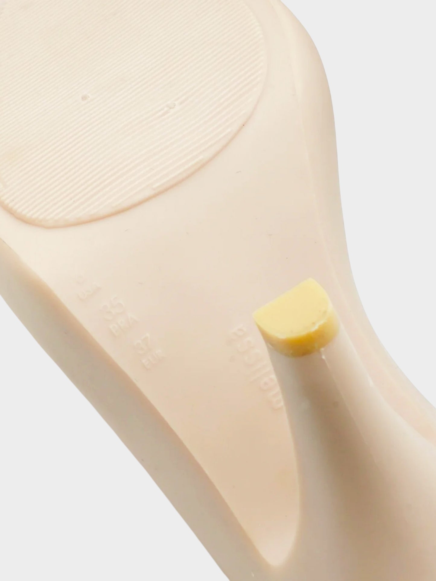 Vivienne Westwood x Melissa Early 2010s Anglomania Beige Silicone Peep-toe Sling-back Heels