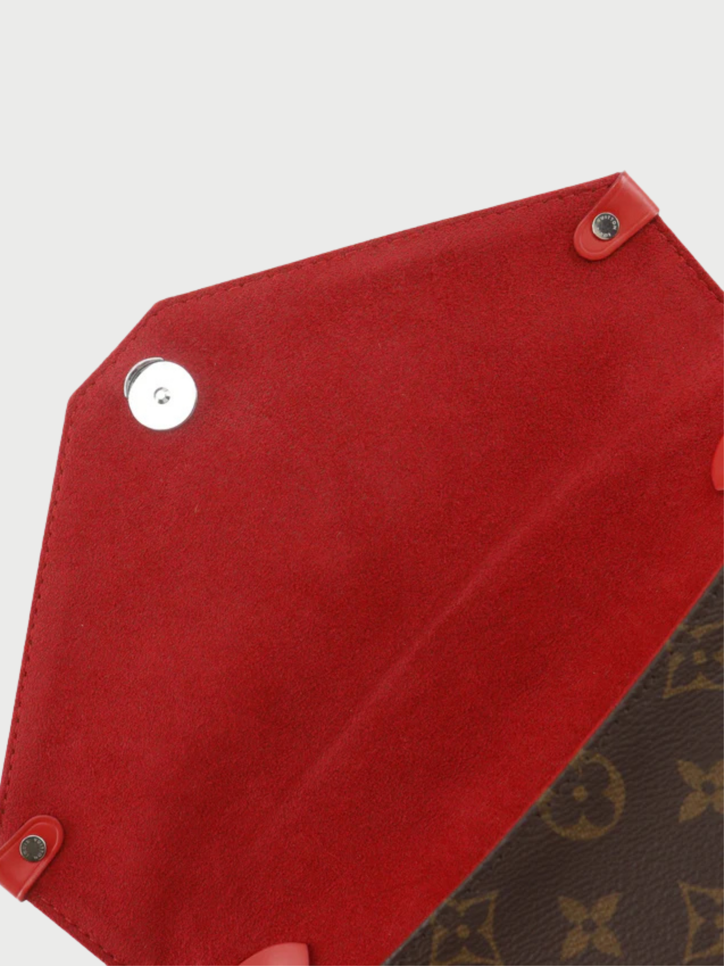 Louis Vuitton 2017 Brown Red Monogram Canvas Epi Leather Saint Michel Shoulder Bag