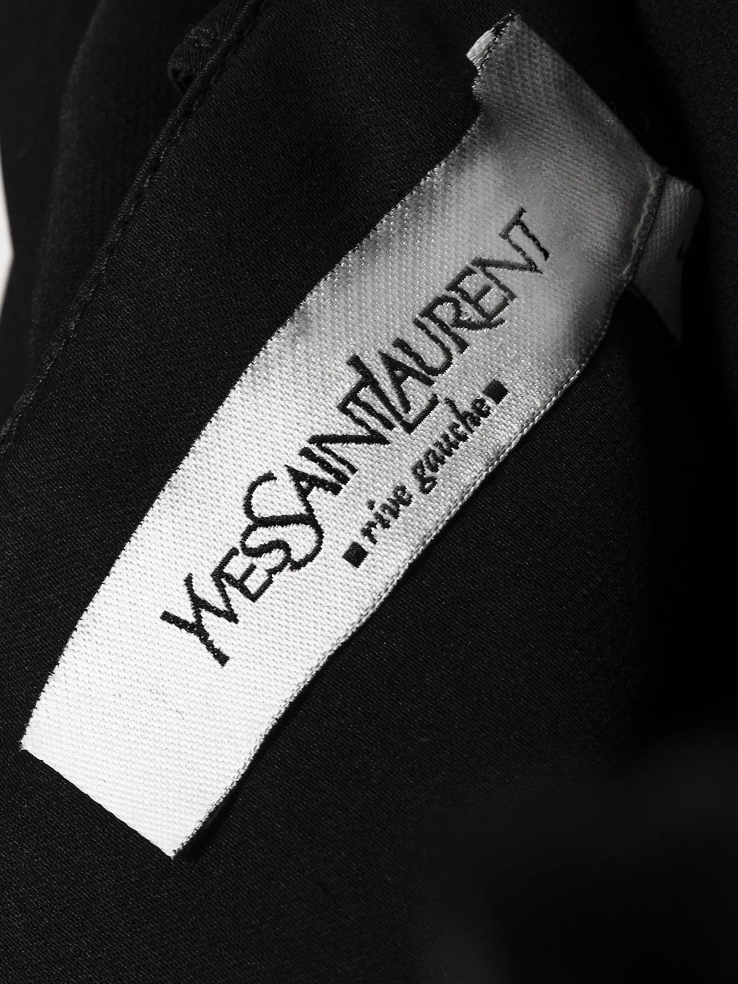 Yves Saint Laurent 2003 Black Ruffled Silk Skirt