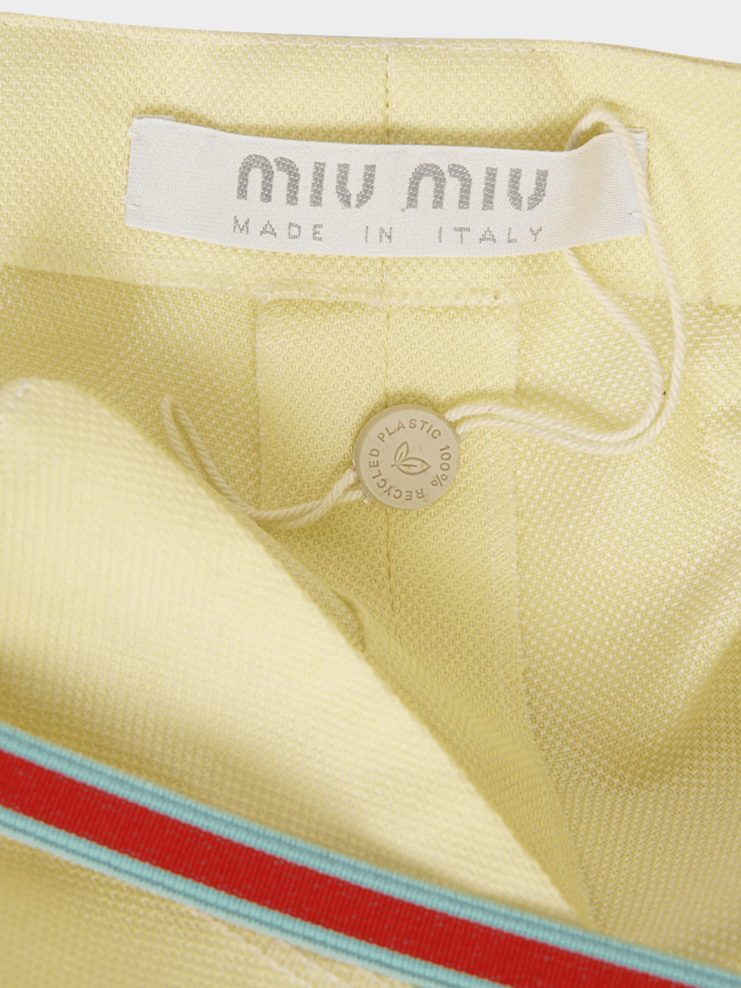 Miu Miu SS 2000 Pale Yellow Nylon Set