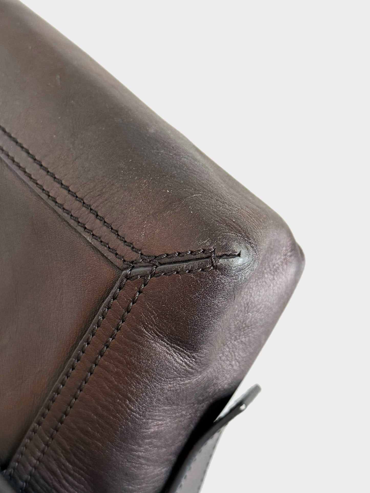 Fendi 2011 Brown Leather XL Baguette