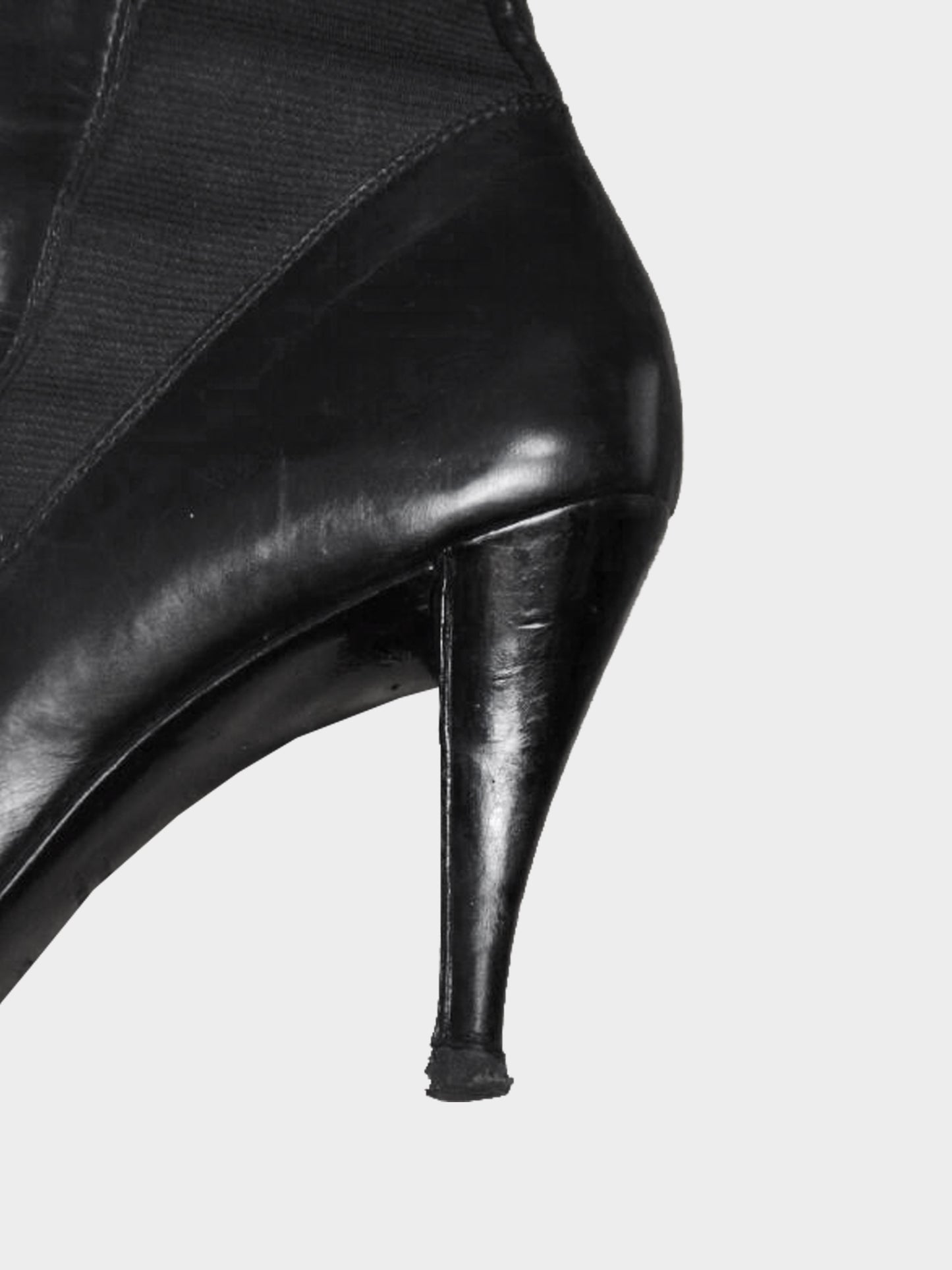 Yves Saint Laurent 2000s Rive Gauche Black Leather Boots