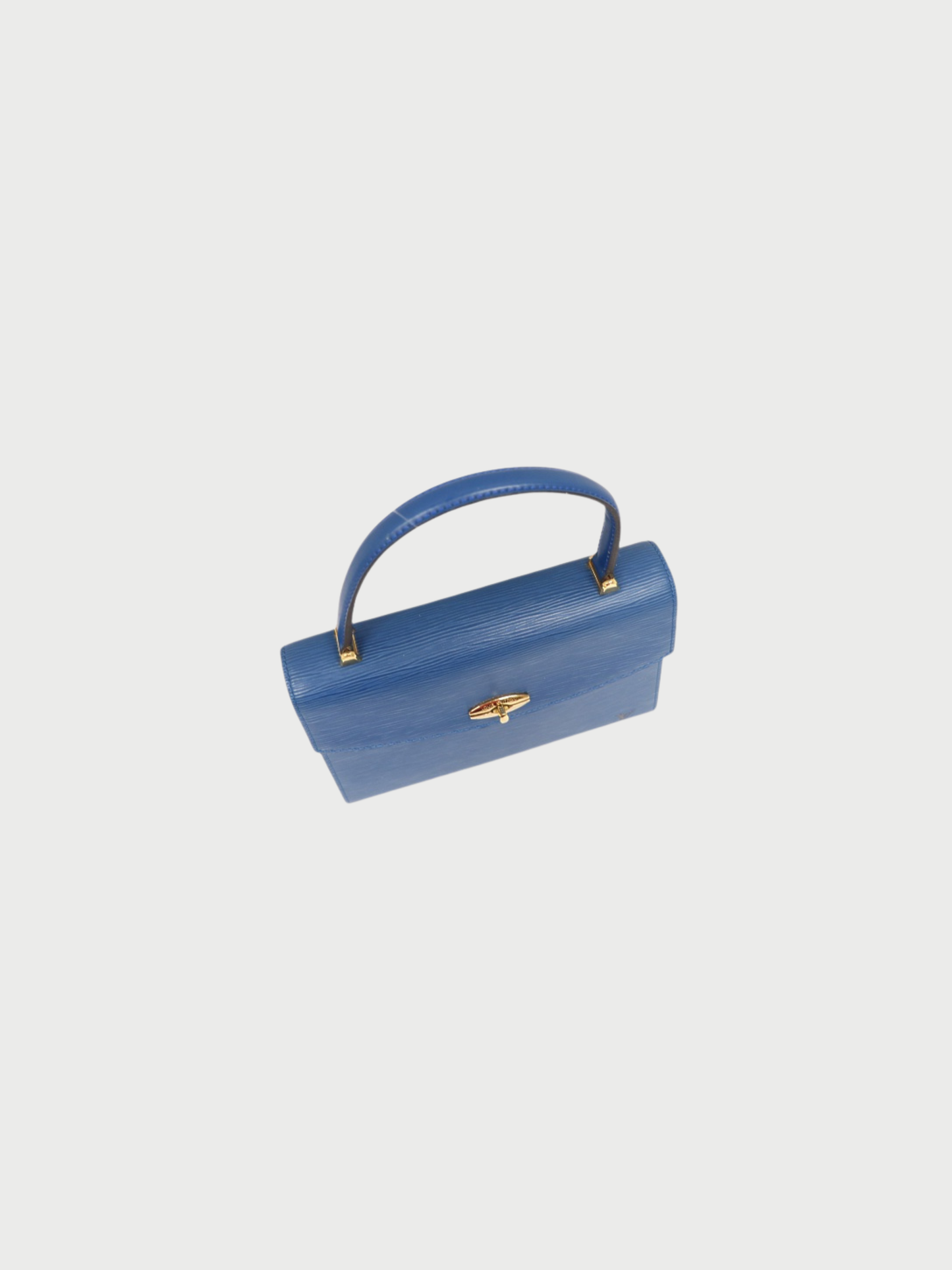 Louis Vuitton 1996 Toledo Blue Epi Leather Malesherbes Bag