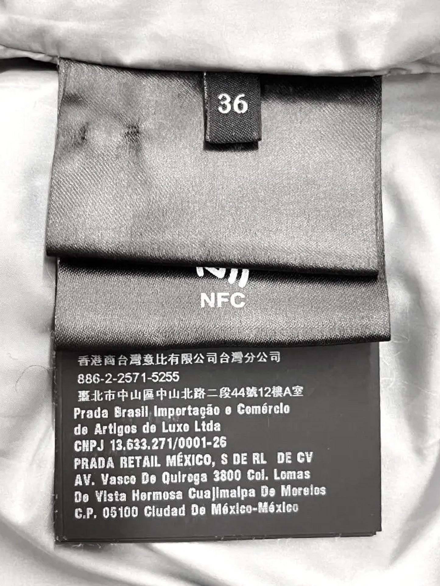 Prada 2021 Grey Down-filled Puffer Jacket