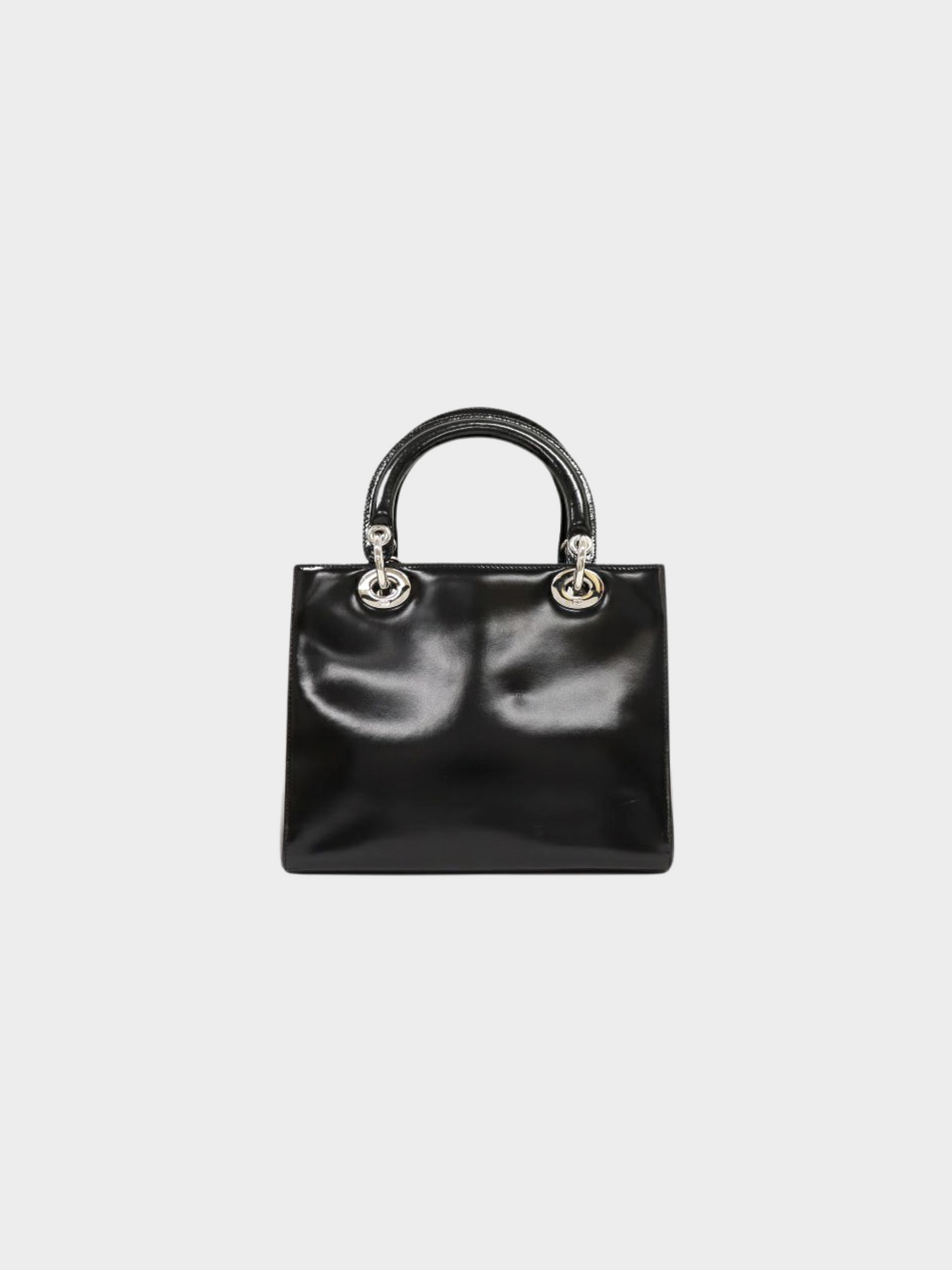 Christian Dior 2010s Black Leather Lady Dior Bag