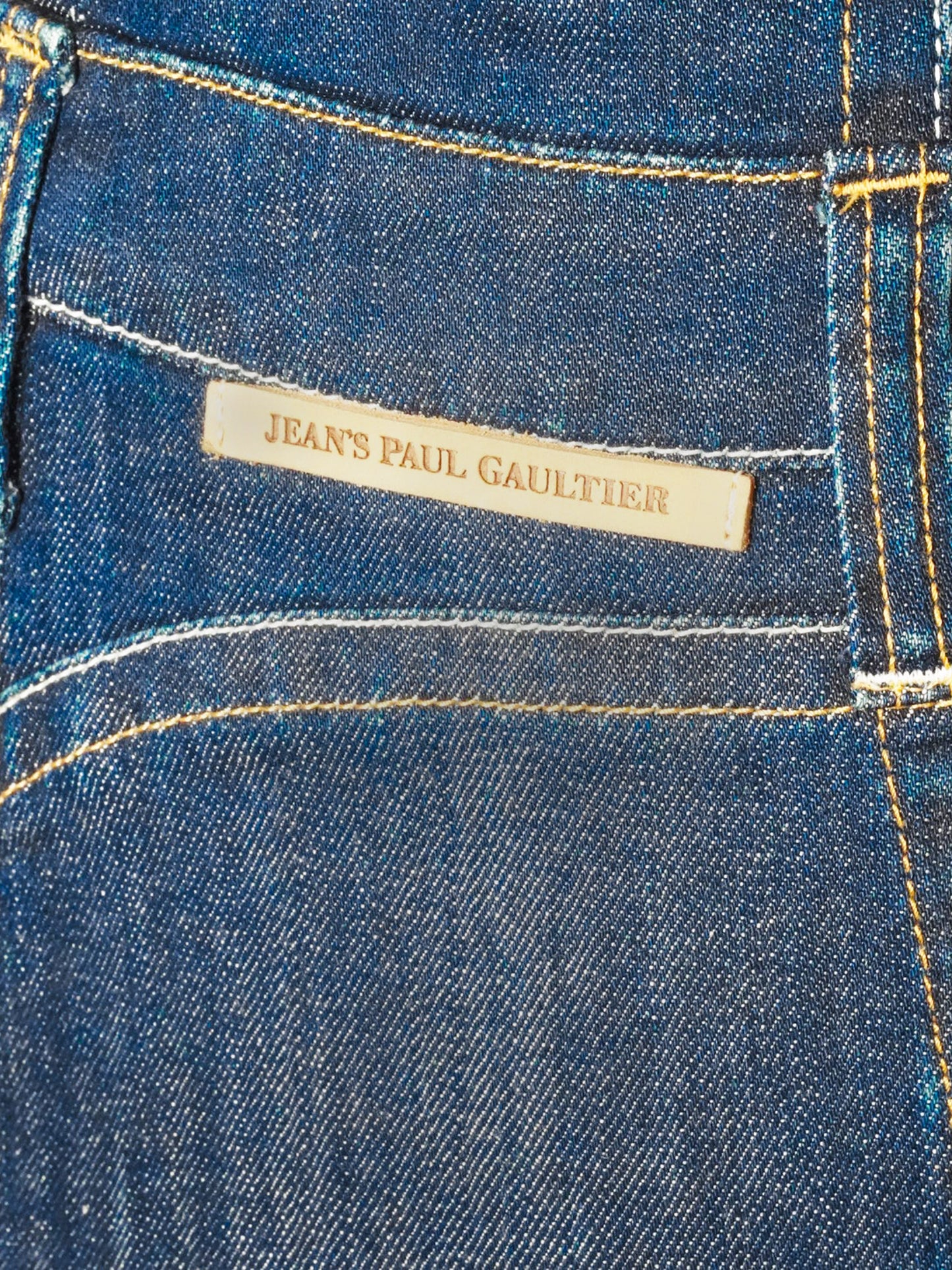 Jean Paul Gaultier 1990s Overlay Denim High-waisted Skirt