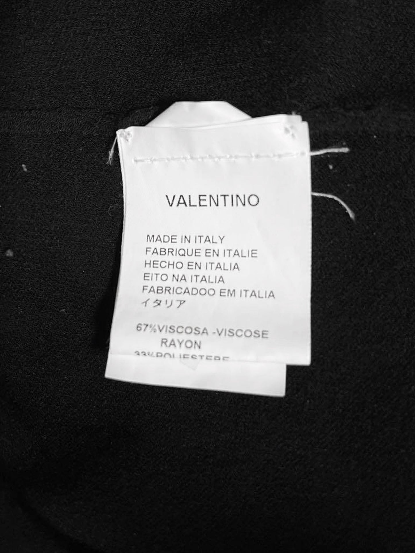 Valentino 1990s Black Viscose and Chiffon Tie Scarf Short-Sleeved Top