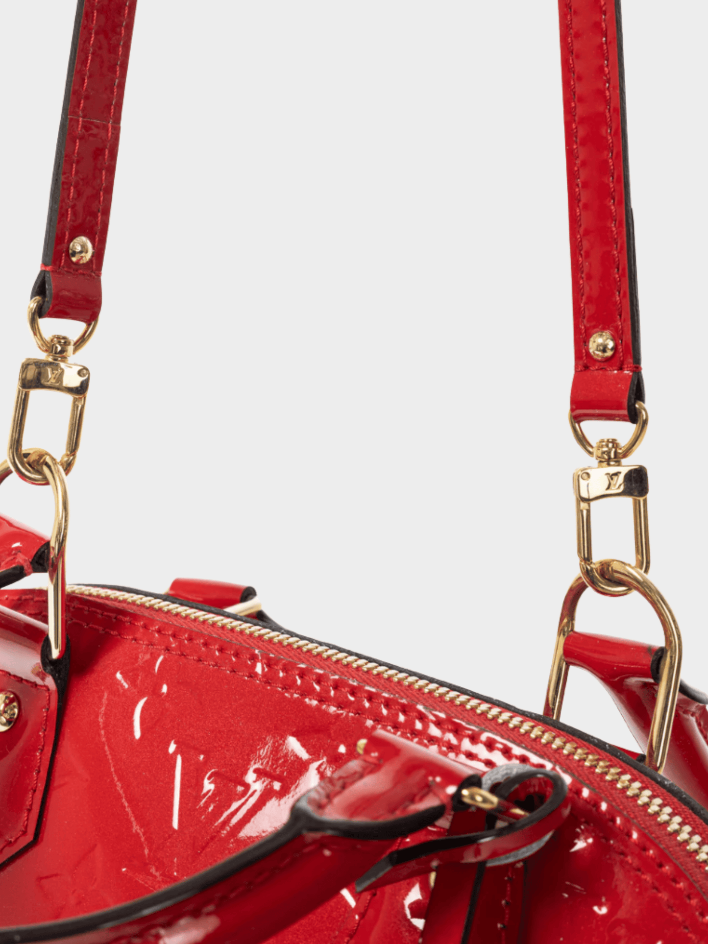 Louis Vuitton 2014 Alma BB Cerise Monogram Vernis Tote