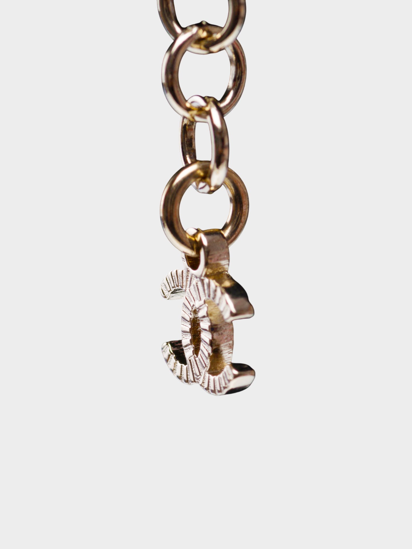 Chanel 2022 Faux Pearl and Leather-woven Chain Bow Necklace