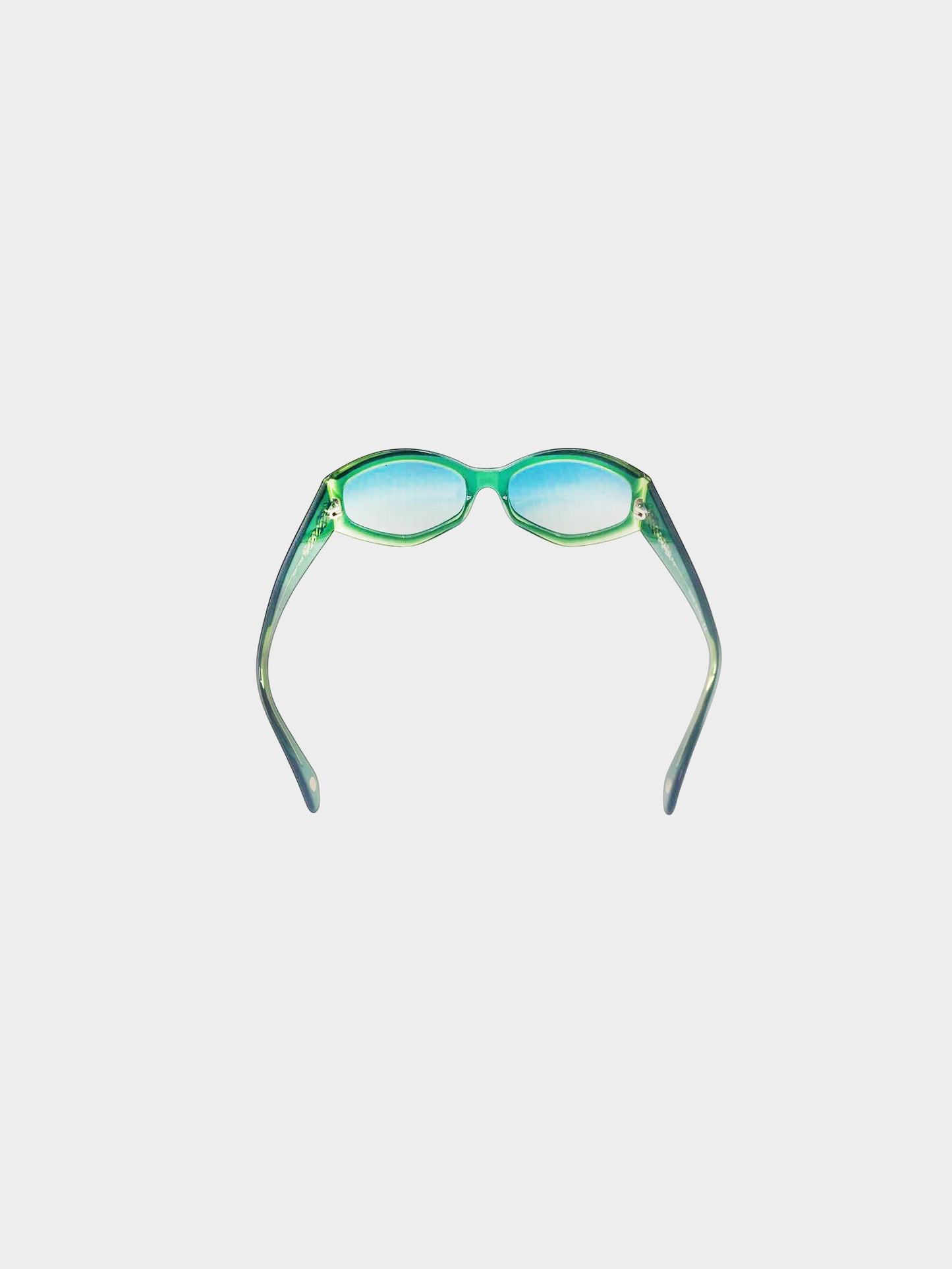 Chanel 2000s Blue and Green 5021 Sunglasses