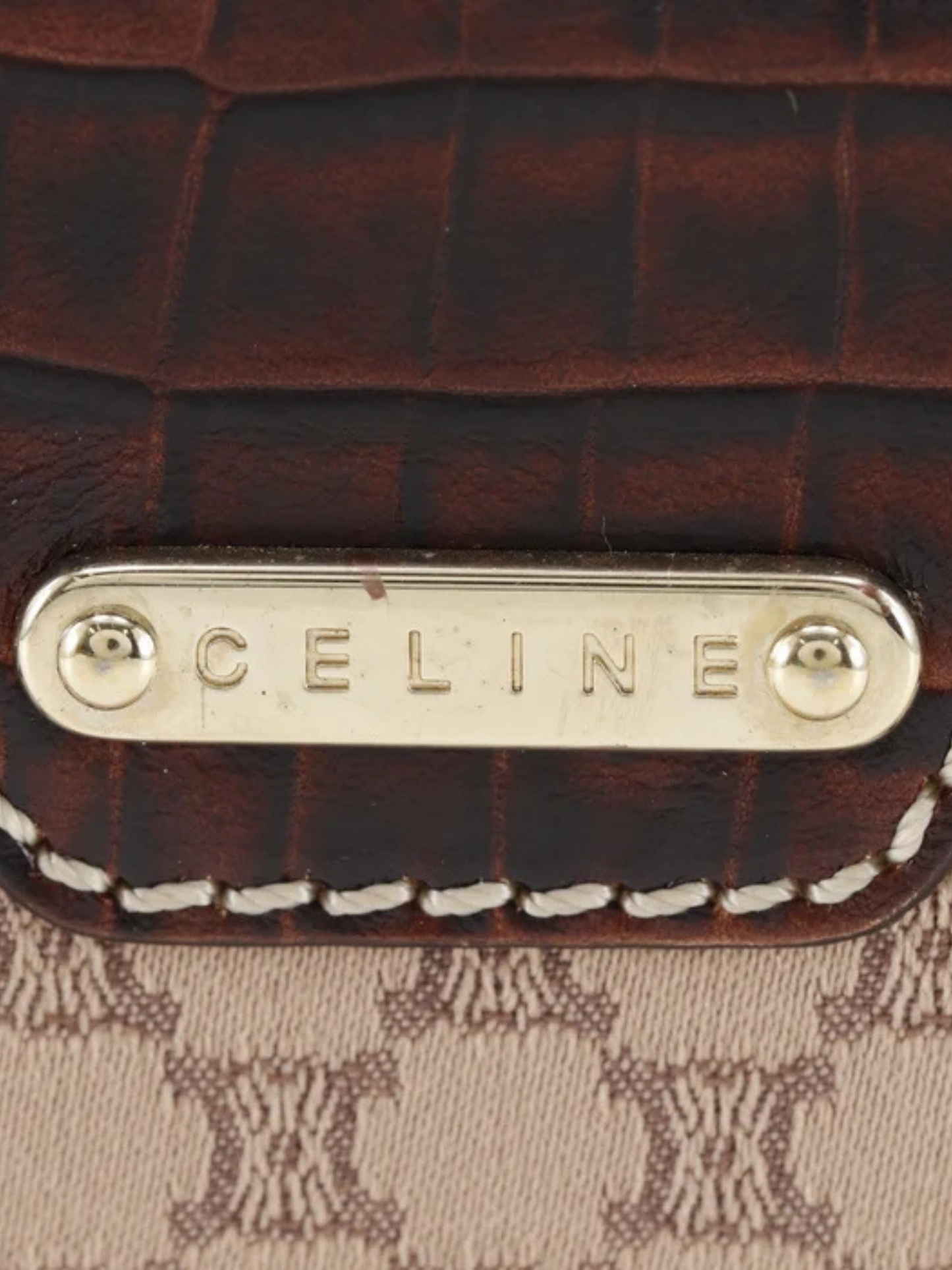 Celine 2000s Brown Boogie Bag Handbag