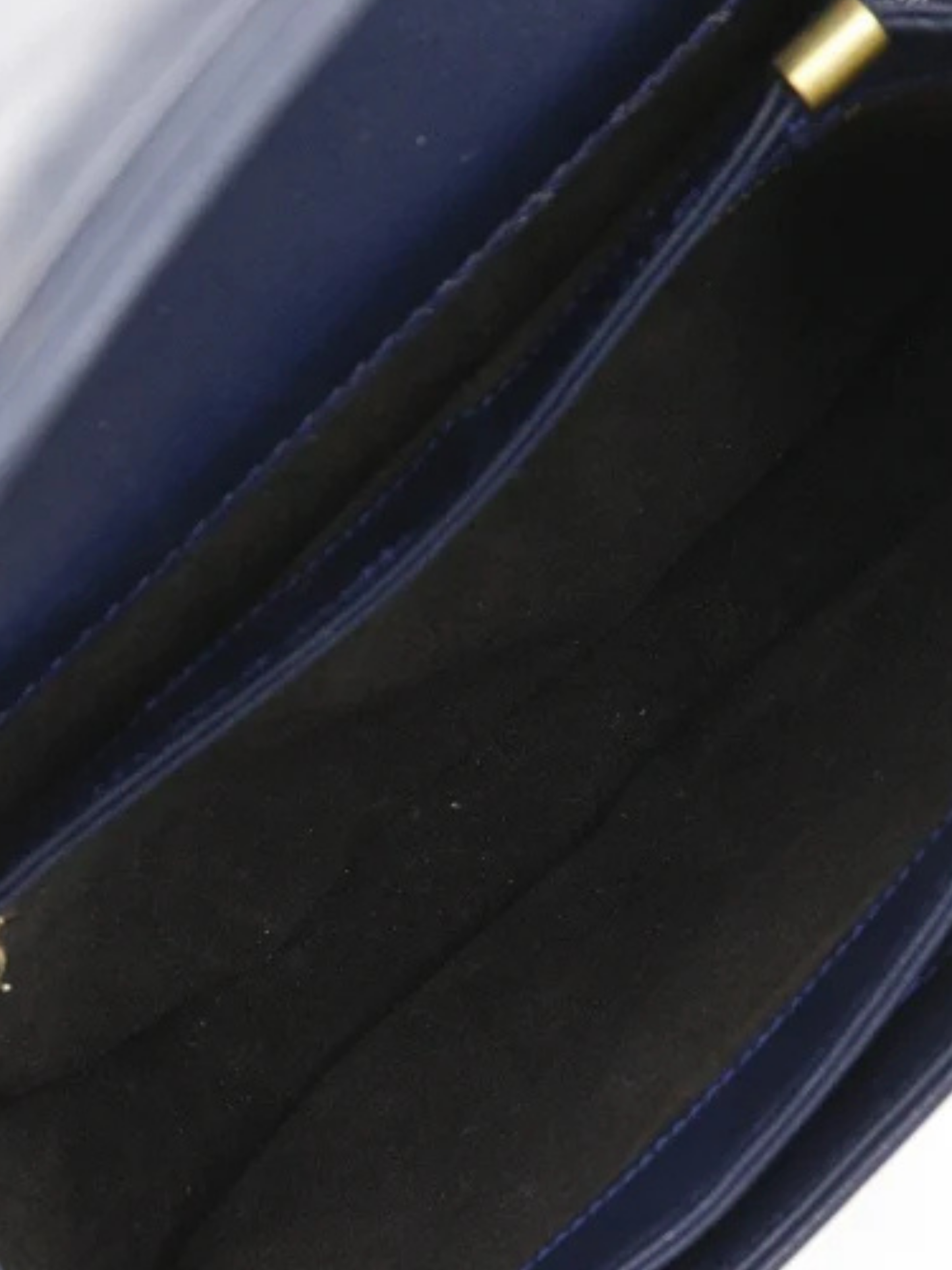 Gucci 1980s Old Gucci Navy Calfskin Shoulder Bag