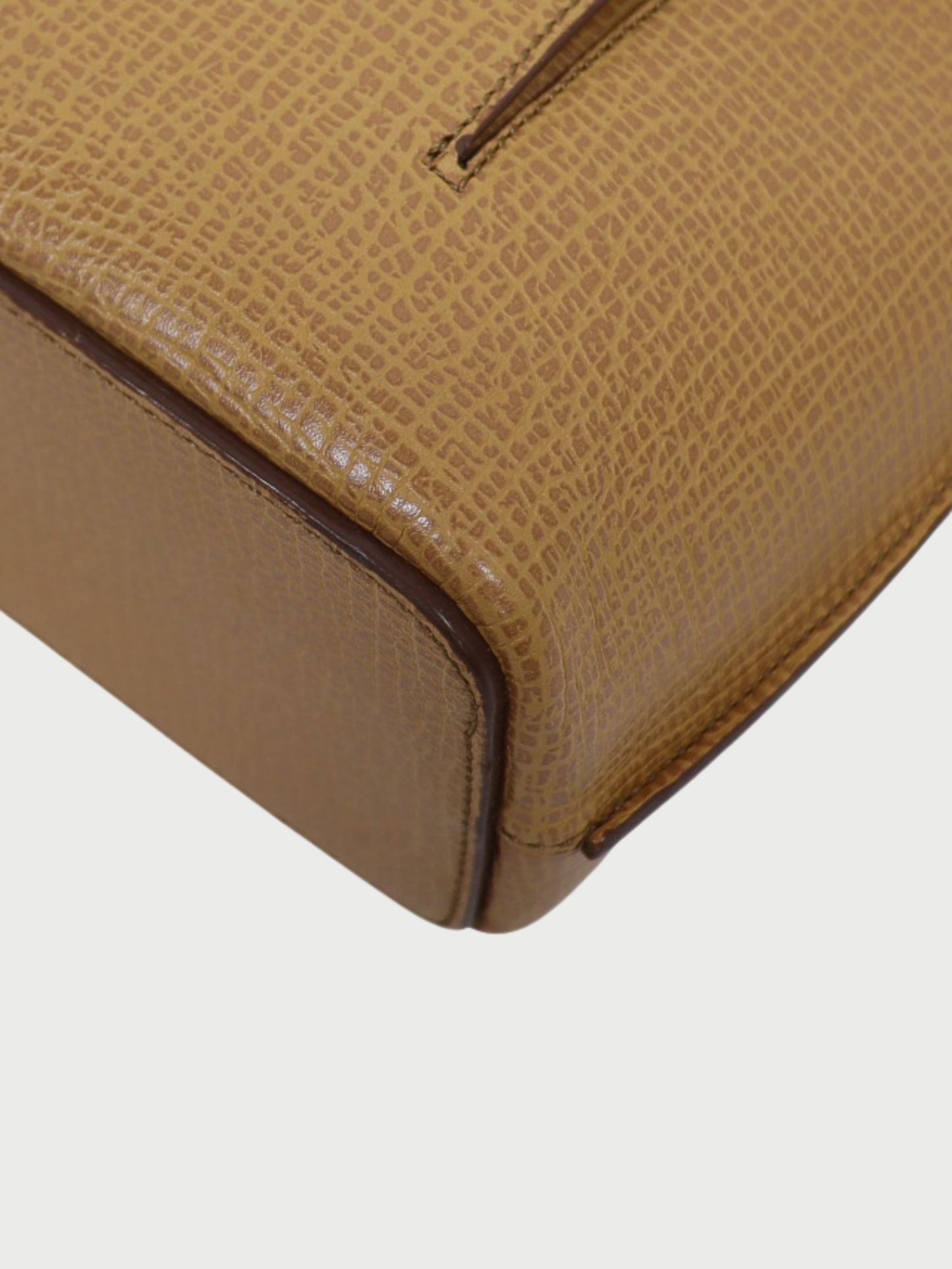 Loewe 1990s Beige Leather Logo 2Way Bag