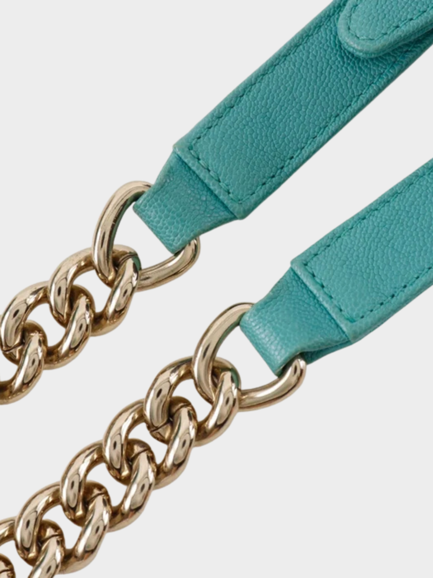 Chanel 2019 Green Caviar Leather Boy Chanel Shoulder Bag