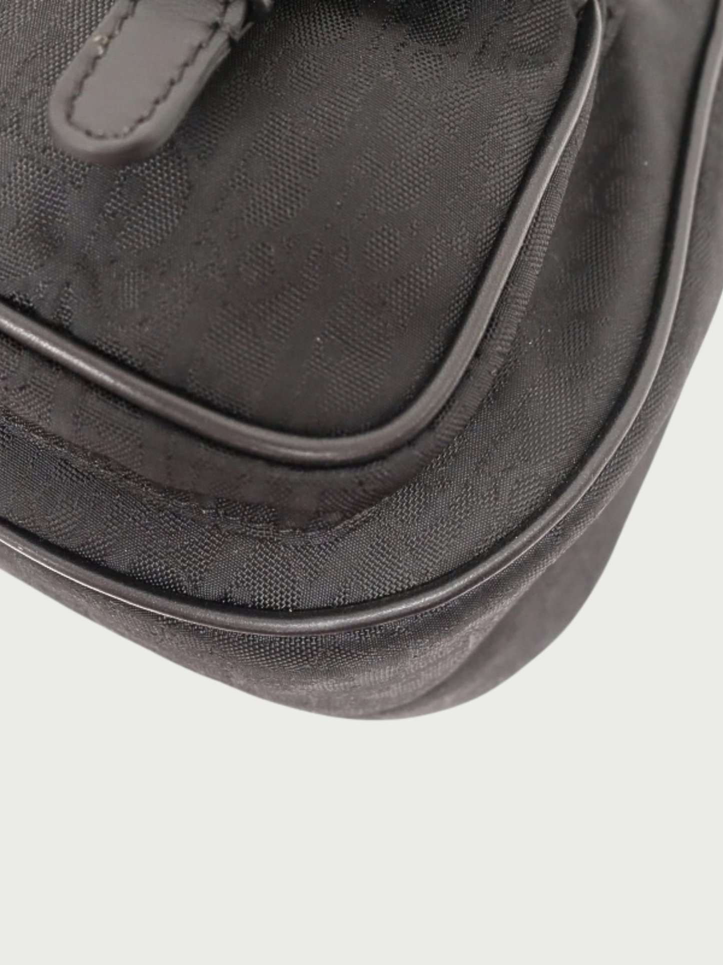 Christian Dior 2007  Black Trotter Canvas One-Shoulder Bag
