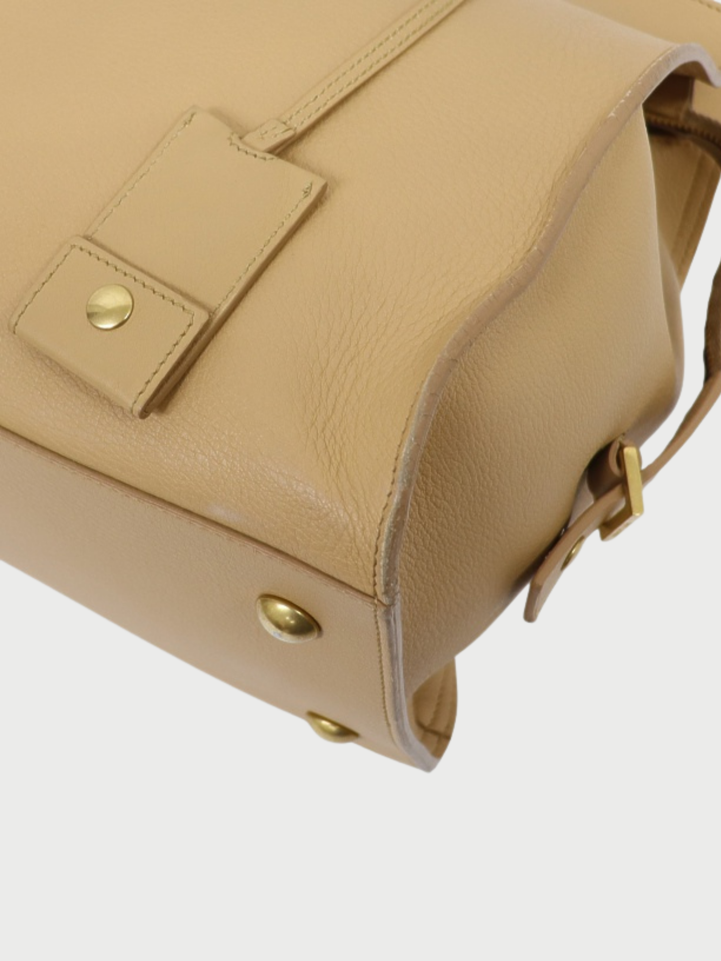 Yves Saint Laurent 2010s Beige Leather Cabas Classic Bag