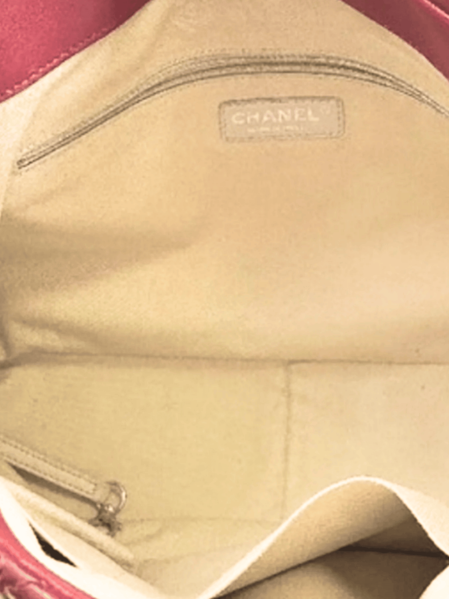 Chanel 2012 Red Timeless CC Soft Quilted Leather Shopping Tote Bag
