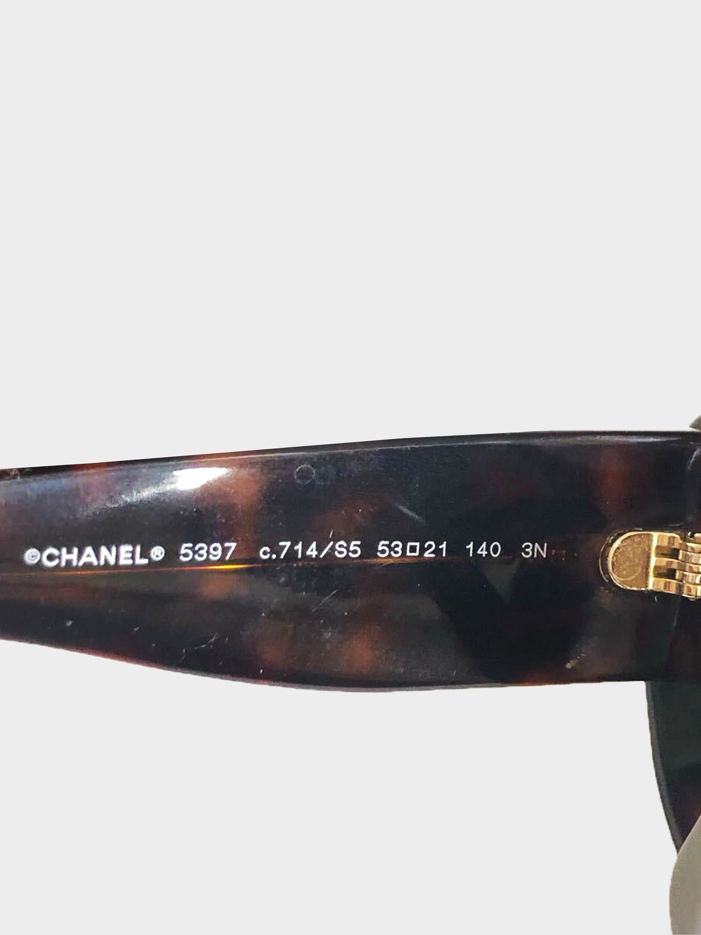 Chanel 2000s Brown Tortoise Cat Eye Sunglasses