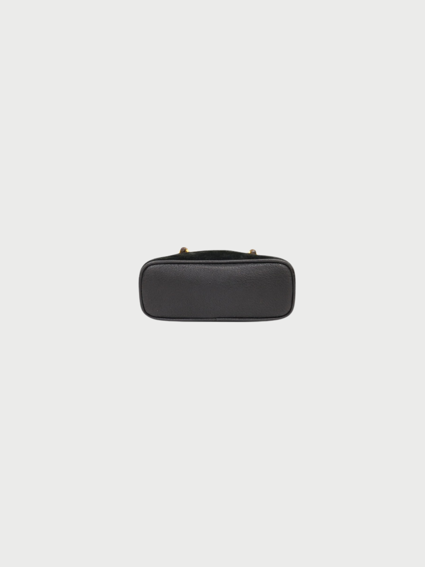 Gucci 2000s Black Suede Bamboo 2-Way Bag