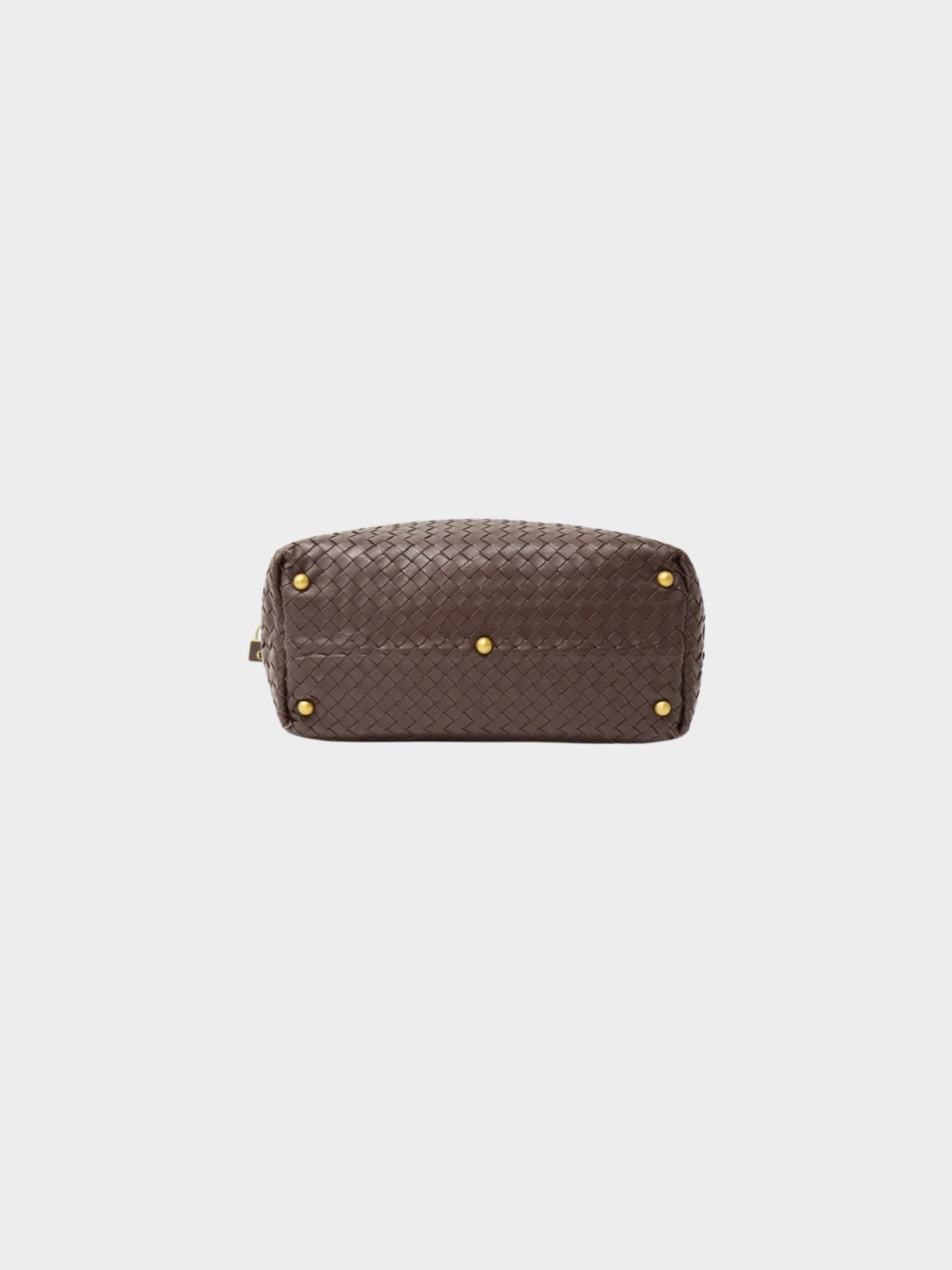 Bottega Veneta 2000s Brown Intrecciato Leather Handbag