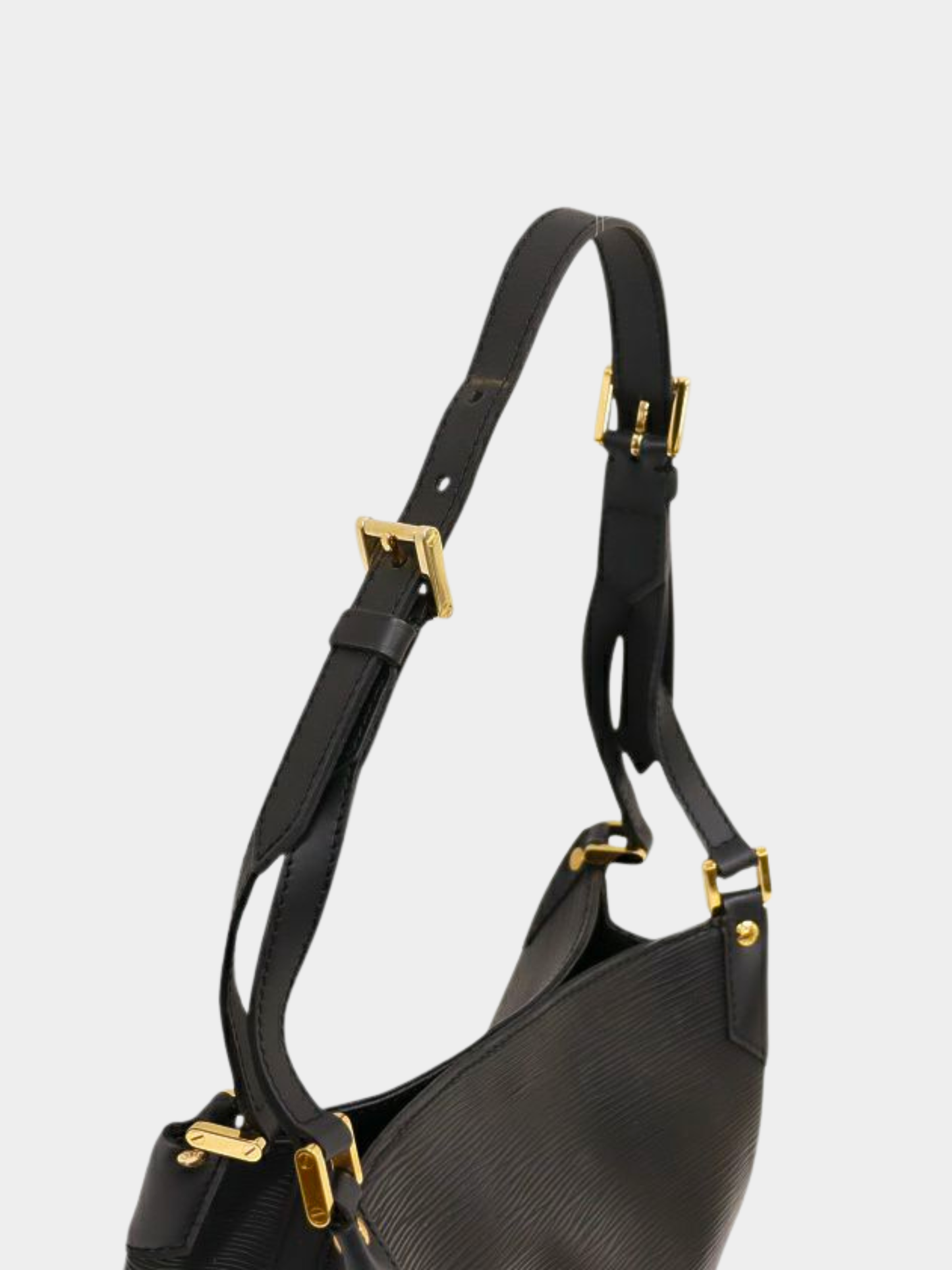 Louis Vuitton 2005 Noir Epi Leather Mandara PM Bag