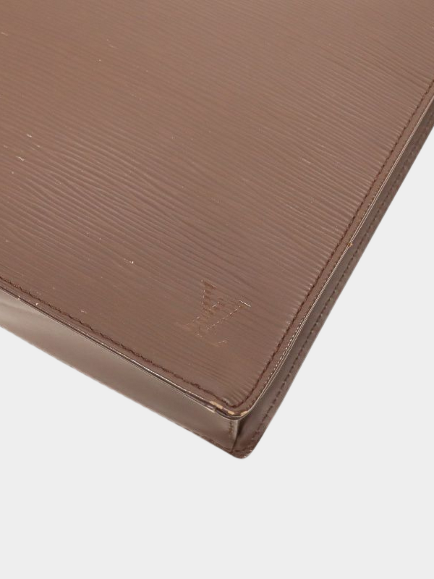 Louis Vuitton 2000s Mocha Epi Sac Plat Tote Bag