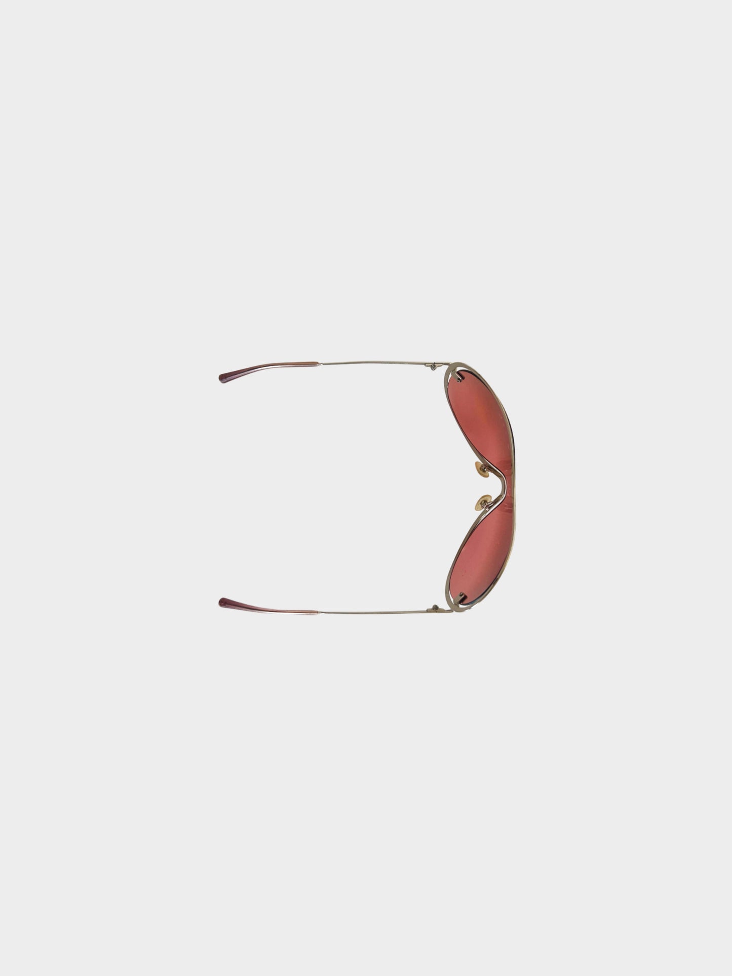 Chanel 2002  Pink and Silver Visor Sunglasses