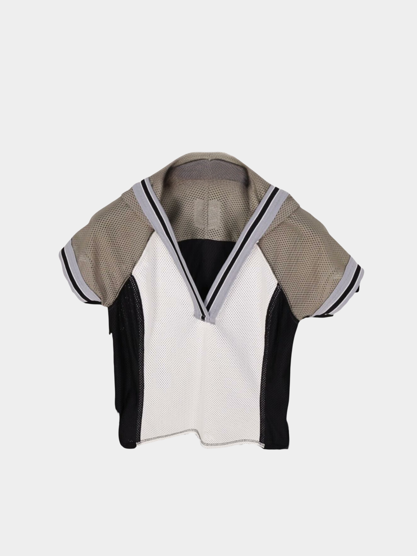 Chanel 2000s Monochrome Mesh Sport Top