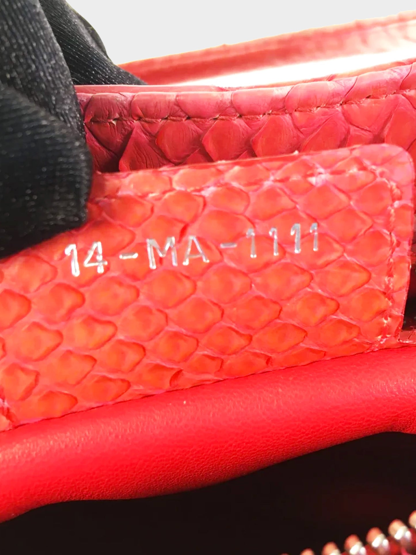 Christian Dior 2011 Pink Python Medium Lady Dior 2-Way Hand Bag