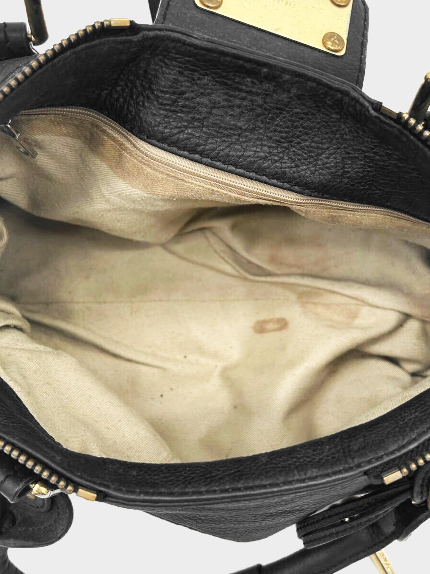 Chloe 2005 Black Leather Paddington Bag