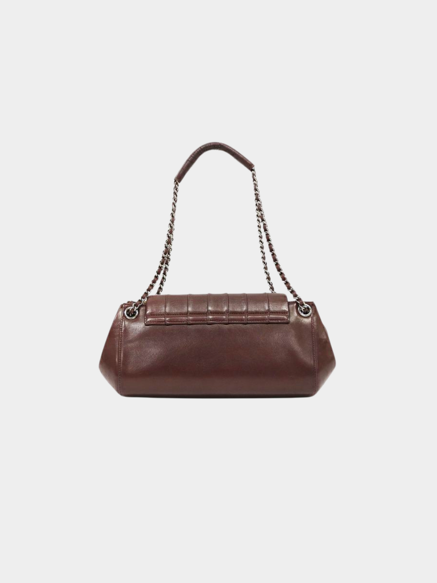 Chanel 2001 Brown Mademoiselle Chain Shoulder Bag