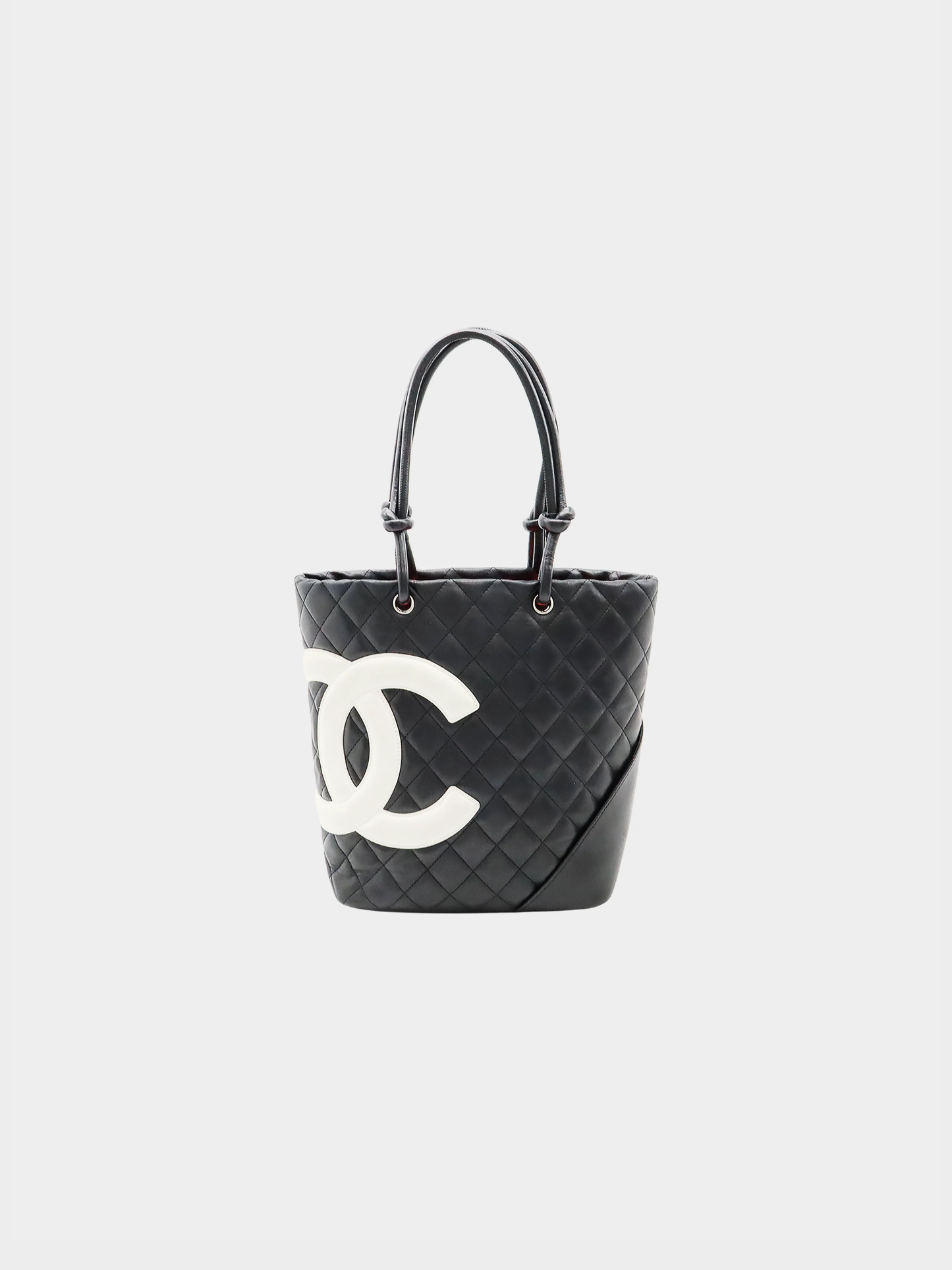 Chanel 2005 Black Cambon Logo Handbag